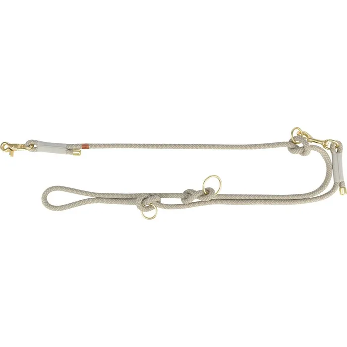 Hlavný obrázok produktu Soft Rope prodlužovací kulaté tkané vodítko, S-XL: 2.00 m/ 10 mm, šedá/světlešedá