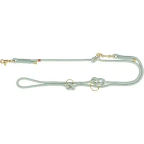 Prodlužovacie okrúhle tkané vodítko Soft Rope, šalvia/mäta L-XL: 2,00 m / 13 mm NOVÉ