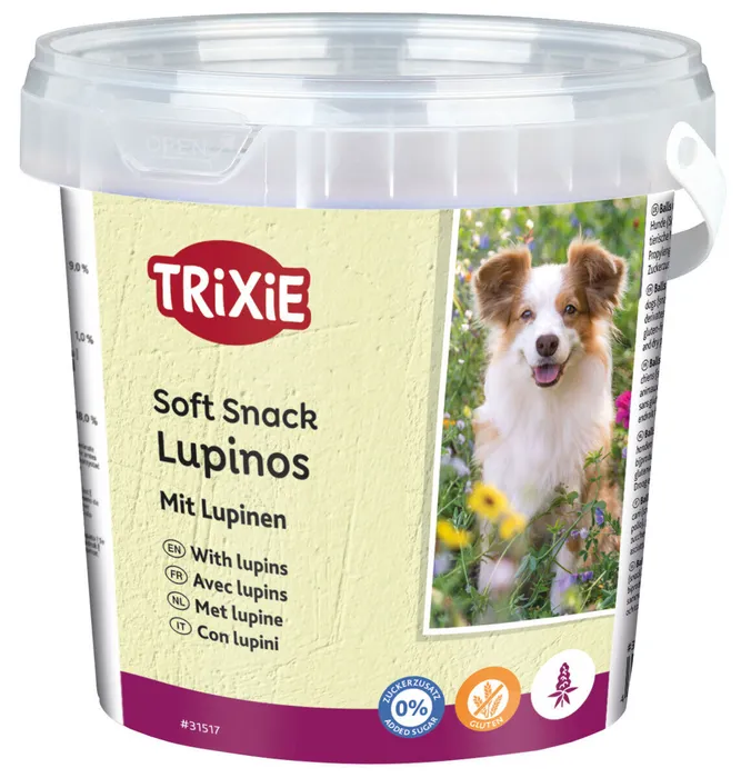 Hlavný obrázok produktu Soft Snack LUPINOS - bezlepkový snack, kyblík 500 g