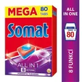 Somat All In 1 8 Actions tablety do umývačky so silou kyseliny citrónovej 80 ks