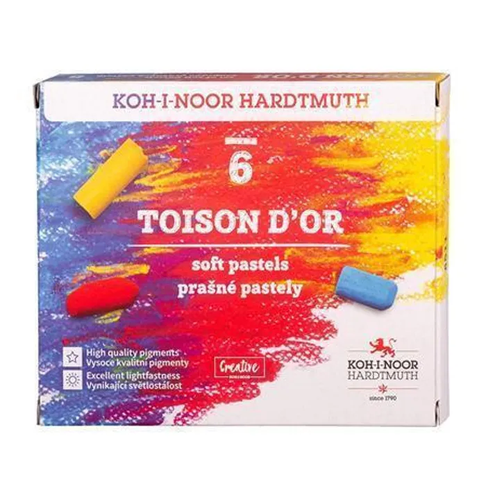 Hlavný obrázok produktu Souprava pastelů prašných TOISON D'OR 8511 6ks KOH-I-NOOR