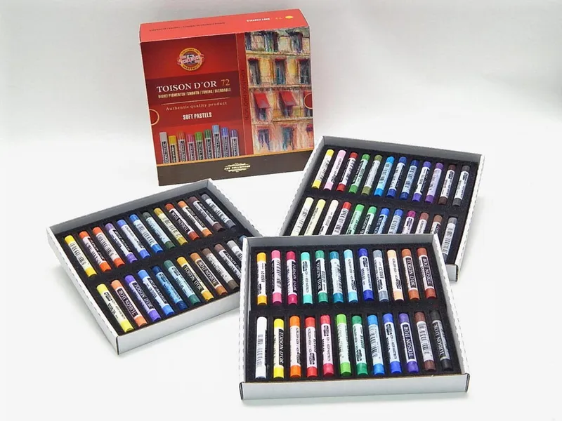 Hlavný obrázok produktu Souprava pastelů prašných uměleckých TOISON D'OR 8517 72ks KOH-I-NOOR