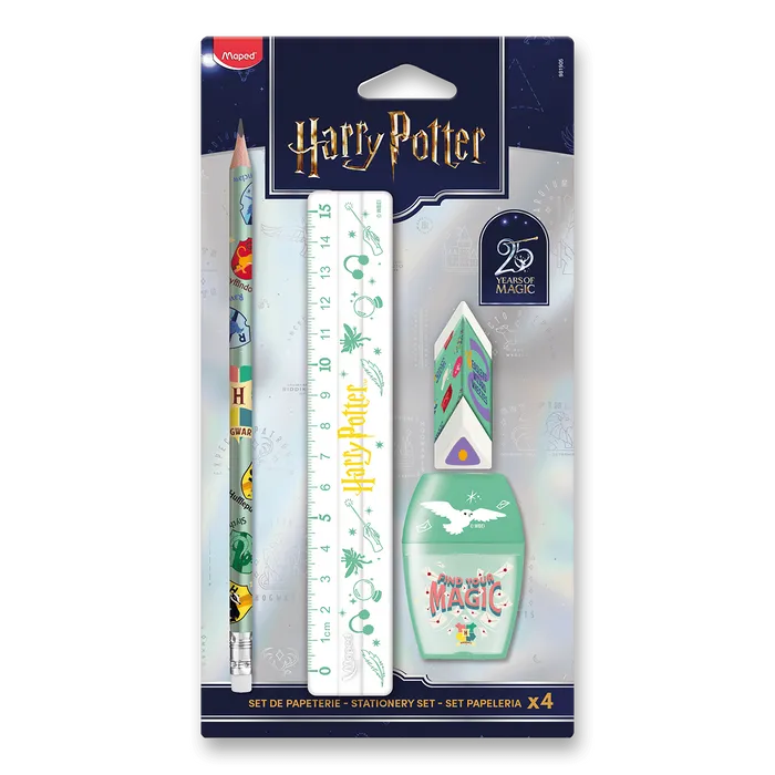 Hlavný obrázok produktu Souprava školních potřeb Maped Harry Potter 25 let, blistr [4 ks]