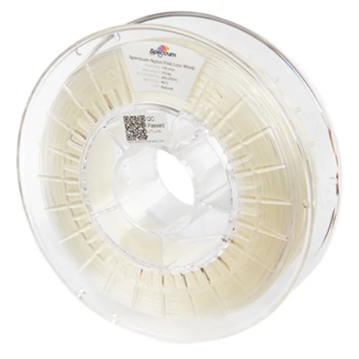 Hlavný obrázok produktu Spectrum 3D filament, PA6 Low Warp, 1,75mm, 500g, 80173, clear