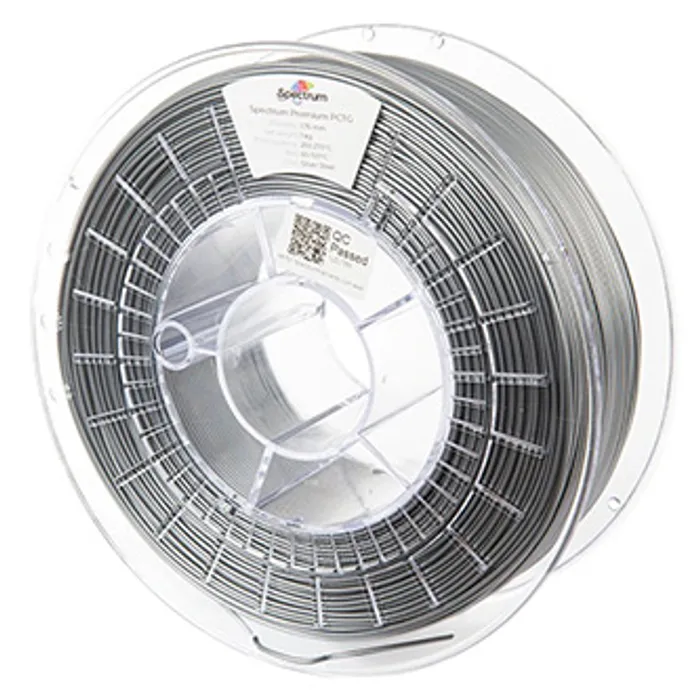 Hlavný obrázok produktu Spectrum 3D filament, Premium PCTG, 1,75mm, 1000g, 80658, silver steel