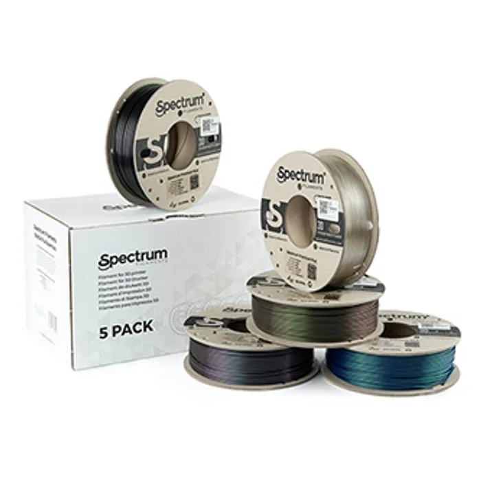 Hlavný obrázok produktu Spectrum 3D filament, Premium PLA Essentials, 1,75mm, 5x250g, 80752, mix Wizard Indigo, W
