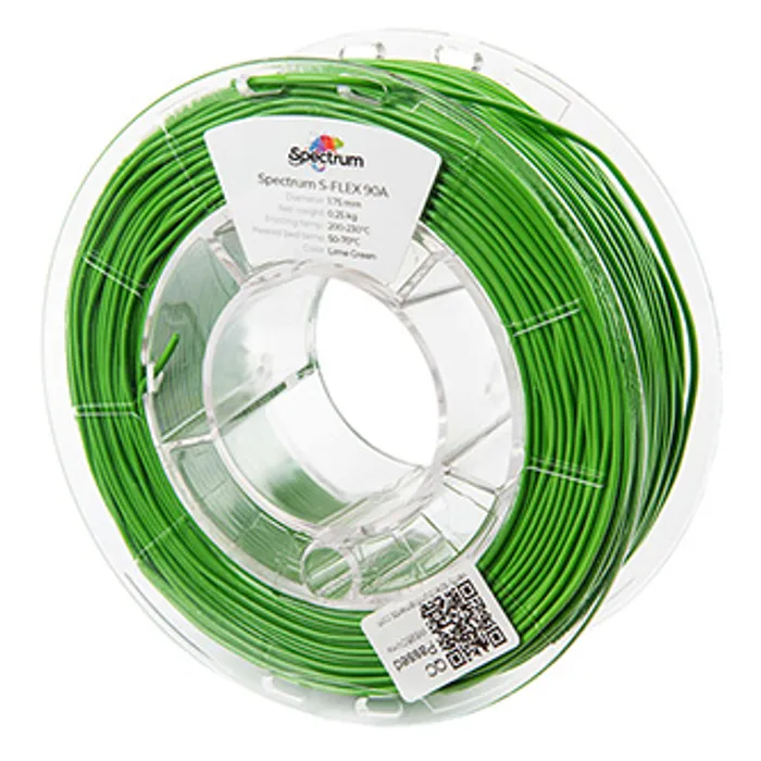 Hlavný obrázok produktu Spectrum 3D filament, S-Flex 90A, 1,75mm, 250g, 80253, lime green