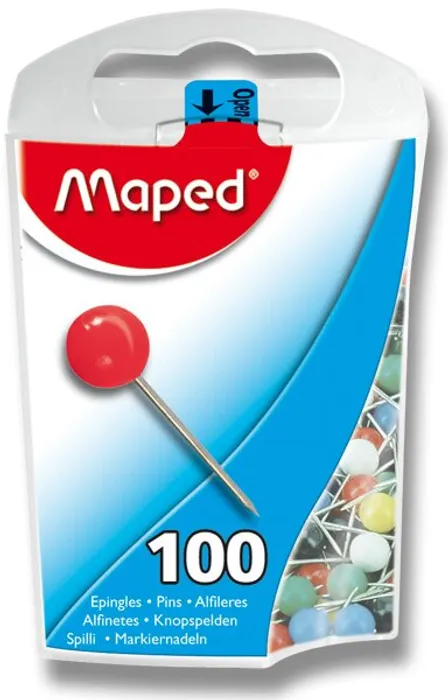 Hlavný obrázok produktu Špendlíky malé, 100 ks, mix barev