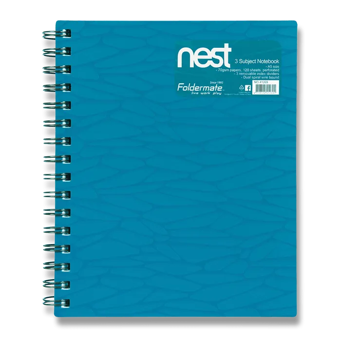Hlavný obrázok produktu Spirálový blok FolderMate Nest modrý