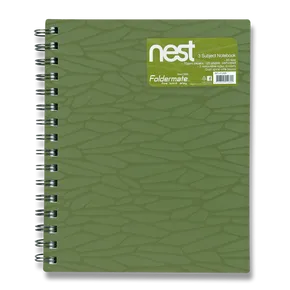 Špirálový blok FolderMate Nest olivovo zelený