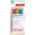 Ďalší obrázok produktu STABILOaquacolor Pastellove Akvarelové pastelky - sada 12 farieb