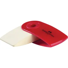 Stieracia guma Sleeve Mini červená / modrá Faber Castell 182411
