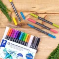 Ďalší obrázok produktu Štetcové fixky "Marsgraphic Duo", sada, 18 farieb, 0,5-0,8/1,0-6,0 mm, obojstranné, STAEDTLE