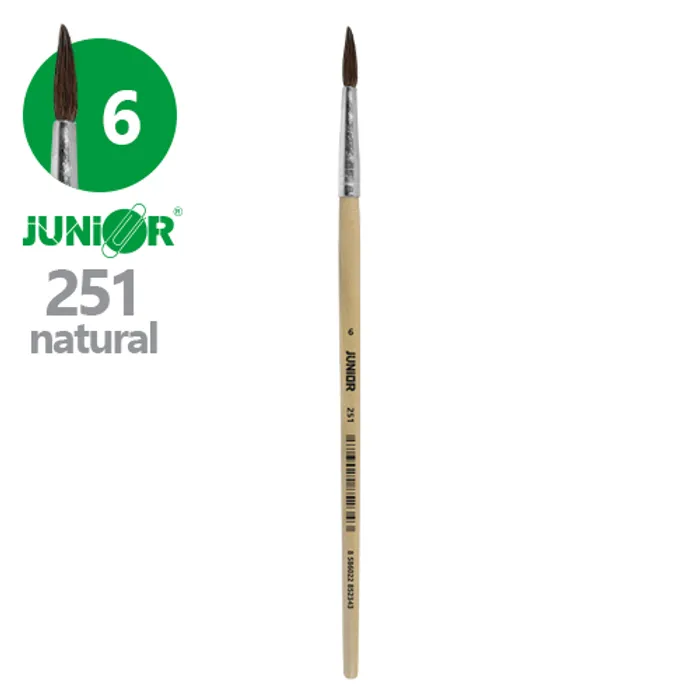 Hlavný obrázok produktu Štětec kulatý JUNIOR č. 6" 251 Natural