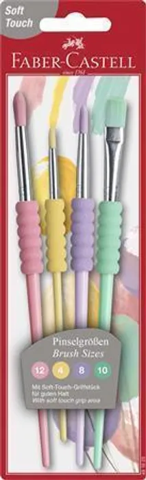 Hlavný obrázok produktu Štěteček Faber-Castell Soft pastelové, 4 ks
