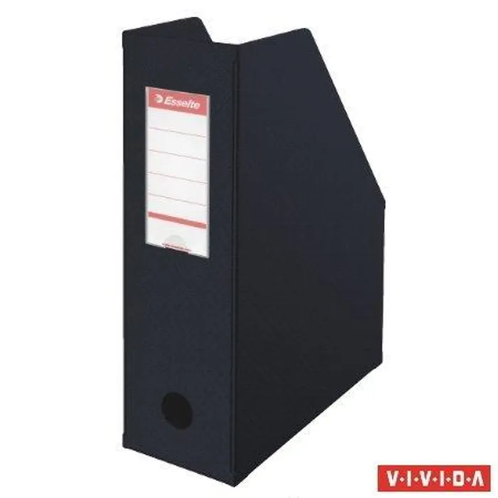Hlavný obrázok produktu Stojan na časopisy, skládací, Vivida černá, 100 mm, PVC/ karton, ESSELTE