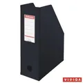 Ďalší obrázok produktu Stojan na časopisy, skladacie, Vivida čierna, 100 mm, PVC/ kartón, ESSELTE