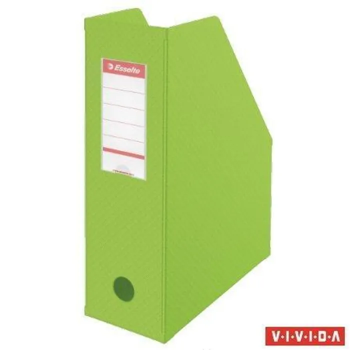 Hlavný obrázok produktu Stojan na časopisy, skládací, Vivida zelená, 100 mm, PVC/ karton, ESSELTE