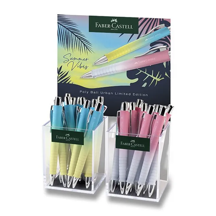 Hlavný obrázok produktu Stojánek pro kuličková pera Faber-Castell Poly Ball XB Urban SE 24 ks