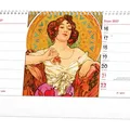 Ďalší obrázok produktu Stolný 14-dňový kalendár - Alfons Mucha 2027