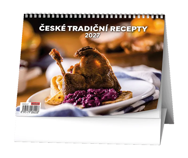 Hlavný obrázok produktu Stolní kalendář - České tradiční recepty