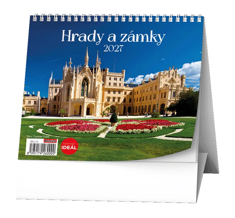 Hlavný obrázok produktu Stolní kalendář - IDEÁL - Hrady a zámky