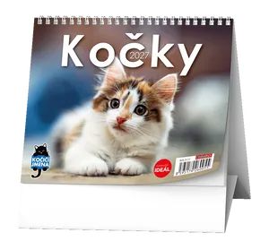 Stolný kalendár - IDEÁL - Mačky /s menami mačiek/
