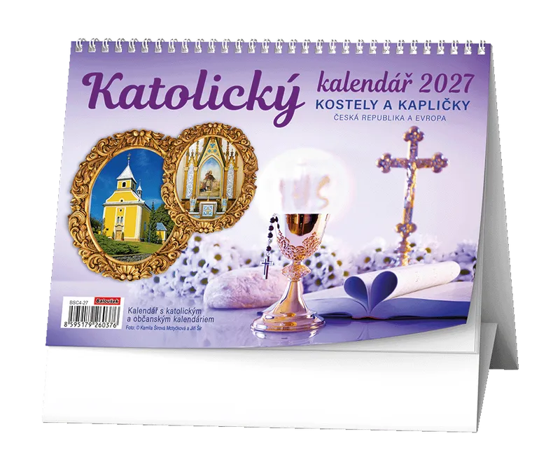 Hlavný obrázok produktu Stolní kalendář - Katolický kalendář /kostely a kapličky/