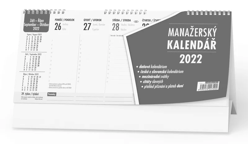 Hlavný obrázok produktu Stolní kalendář - Manažerský kalendář (daně)