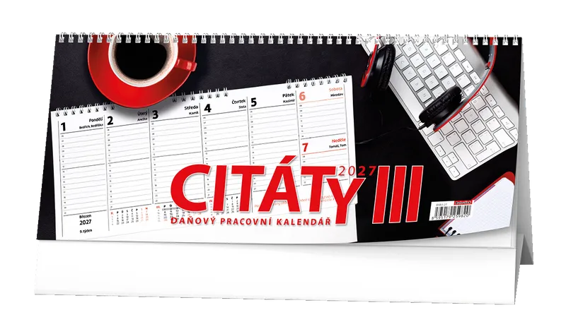 Hlavný obrázok produktu Stolní kalendář - Pracovní kalendář CITÁTY III