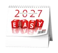 Stolný kalendár - Pracovný kalendár EASY