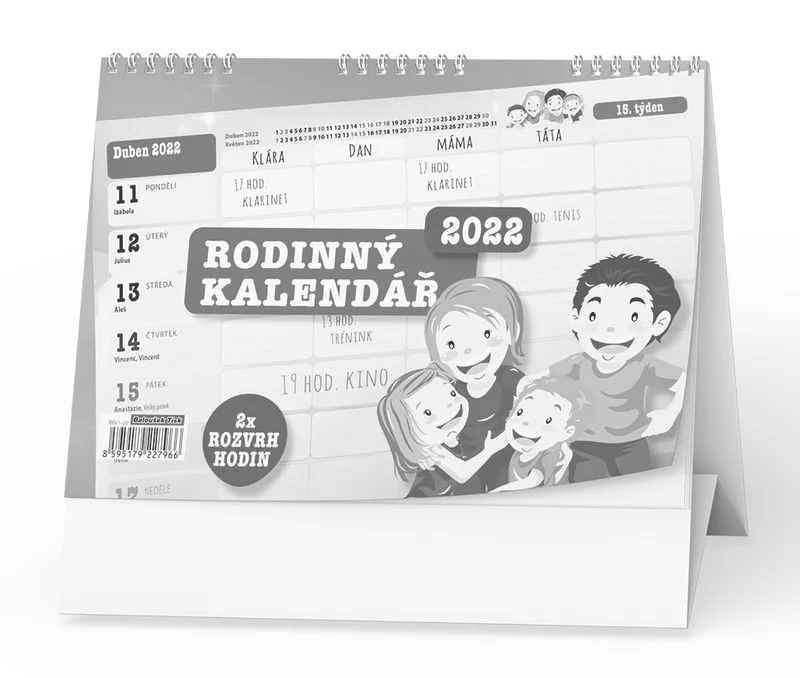 Hlavný obrázok produktu Stolní kalendář - Rodinný kalendář