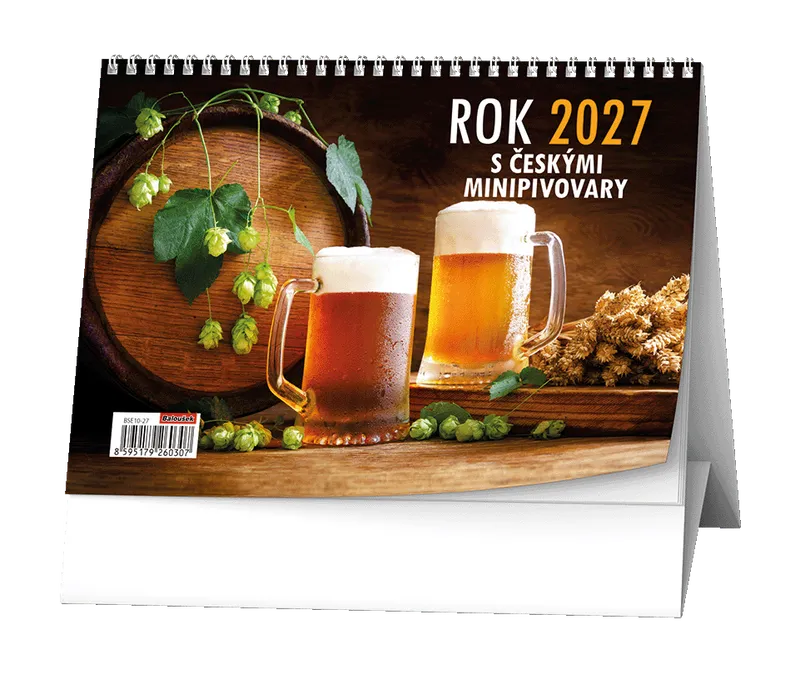 Hlavný obrázok produktu Stolní kalendář - Rok 2027 s českými minipivovary