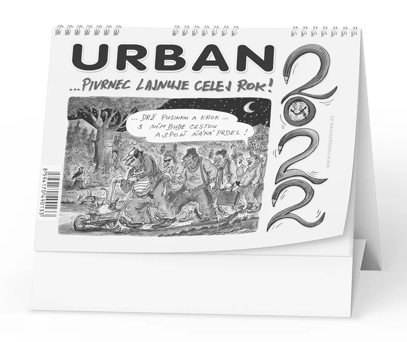 Hlavný obrázok produktu Stolní kalendář - Urban 2022 - ...Pivrnec lajnuje celej rok!