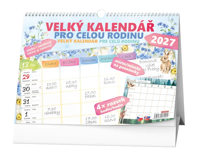Hlavný obrázok produktu Stolní kalendář - Velký kalendář pro celou rodinu