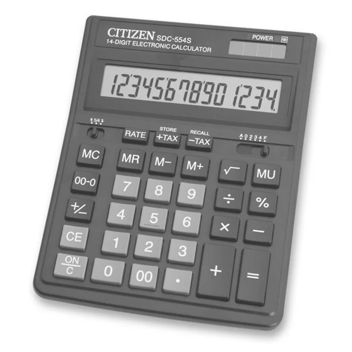 Hlavný obrázok produktu Stolní kalkulátor Citizen SDC-554S