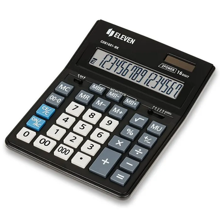 Hlavný obrázok produktu Stolní kalkulátor Eleven CDB 1601-BK