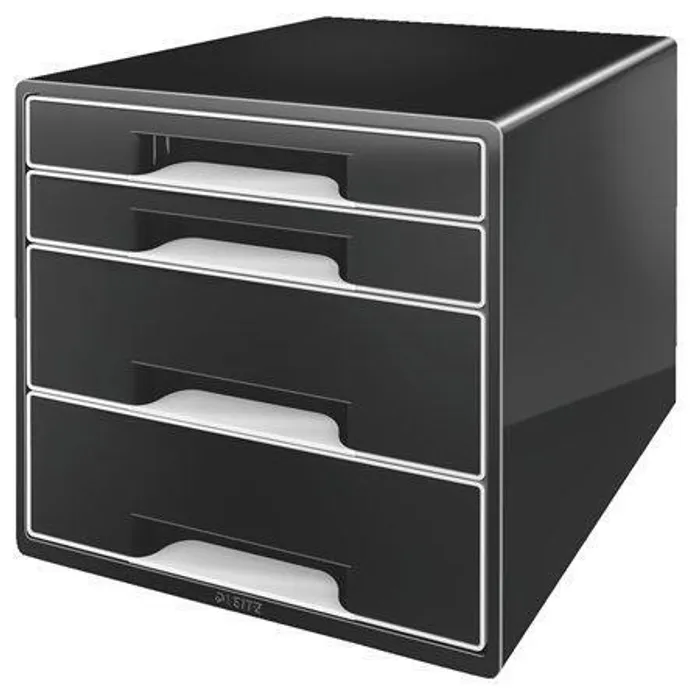 Hlavný obrázok produktu Stolní kostka Leitz B&W, 4 zásuvky, černá