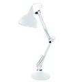 Stolná lampa, 40 W, „Borgillio“, biela, EGLO