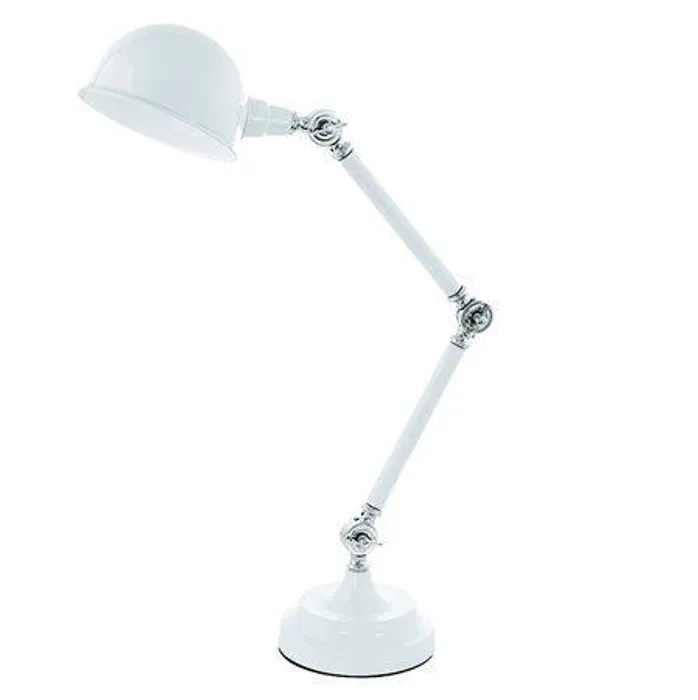 Hlavný obrázok produktu Stolní lampa, 40 W, "Lasora", bílá, chrom, EGLO