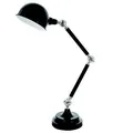 Stolná lampa, 40 W, „Lasora“, čierna, chróm, EGLO