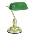 Stolná lampa "Banker", zelená, 60 W