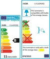 Stolná lampa "Fluopop2", čierna, ALBA
