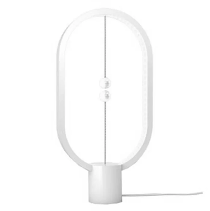 Hlavný obrázok produktu Stolní lampa Heng Balance Ellipse, bílá, 5V/1A, teplá bílá, USB, s vypínačem ve vzduchu,