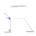 Stolná LED lampa s bezdrôtovým nabíjaním, stmievateľná, čierna, 5V/9V, micro USB, USB výstu