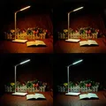 Ďalší obrázok produktu Stolná LED lampa s bezdrôtovým nabíjaním, stmievateľná, čierna, 5V/9V, micro USB, USB výstu