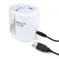 Ďalší obrázok produktu Stolové strúhadlo PS12-USB, biela, 2 otvory, batéria/USB, RAPESCO