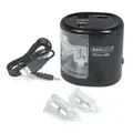 Ďalší obrázok produktu Stolové strúhadlo PS12-USB, čierna, 2 otvory, batéria/USB, RAPESCO