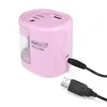 Ďalší obrázok produktu Stolové strúhadlo PS12-USB, ružová, 2 otvory, batéria/USB, RAPESCO