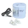 Ďalší obrázok produktu Stolové strúhadlo PS12-USB, svetlo modrá, 2 otvory, batéria/USB, RAPESCO